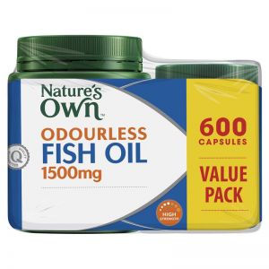 Nature's Own Odourless Fish Oil 1500mg - Dầu Cá Không Mùi 600 viên