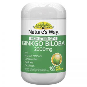 Nature's Way Ginkgo Biloba 2000MG - Hoạt Huyết Dưỡng Não 120 viên