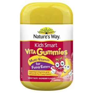 Nature's Way Kids Smart Vita Gummies Multi Vitamin for Fussy Eaters - Kẹo Vita Cho Trẻ Biếng Ăn Hương Phúc Bồn Tử 60 viên