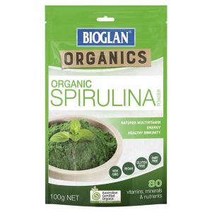 Bioglan Organic Spirulina - Bột Tảo Xoắn 100g