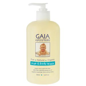 Gaia Natural Baby Hair & Body Wash - Sữa Tắm Gội Toàn Thân Cho Bé 500ml