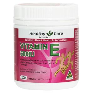 Healthy Care Vitamin E 500IU - Bổ Sung Vitamin E 200 viên