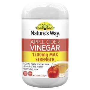 Nature's Way Apple Cider Vinegar 1200mg - Viên Uống Giấm Táo 90 viên