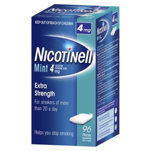 Nicotinell Chewing Gum 4mg - Kẹo Cai Thuốc Lá Vị Bạc Hà