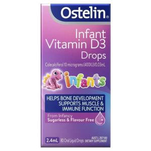 Ostelin Infant Vitamin D3 Drops - Thuốc Nước Bổ Sung Vitamin D3 Cho Trẻ Sơ Sinh 2.4ml